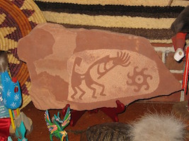 Kokopelli and Dancer at Sunrise